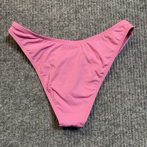 Billabong Small Bikini Bottom Sol Searcher Hike Super Skimpy Coverage Berry Pink - Picture 8 of 10